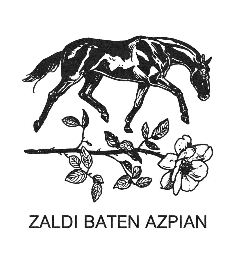 Caballo y flor